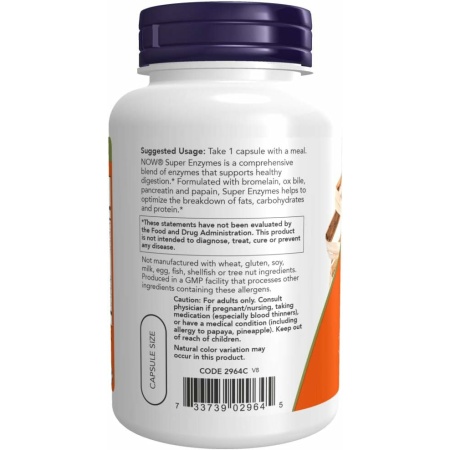now digestive enzyme, probiotic