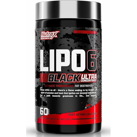 Nutrex Research Lipo-6 Black Ultra Concentrate for Men | 60 Count