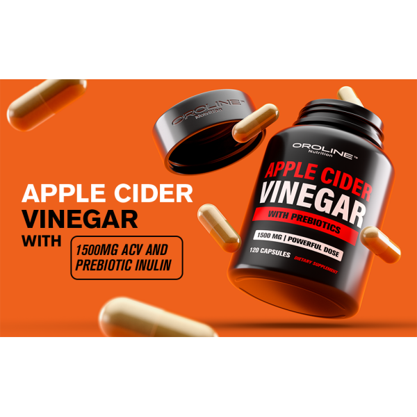 Oroline Organic Apple Cider Vinegar 1500mg with Prebiotics |120 Capsules | Gut & Immune Health - Image 6