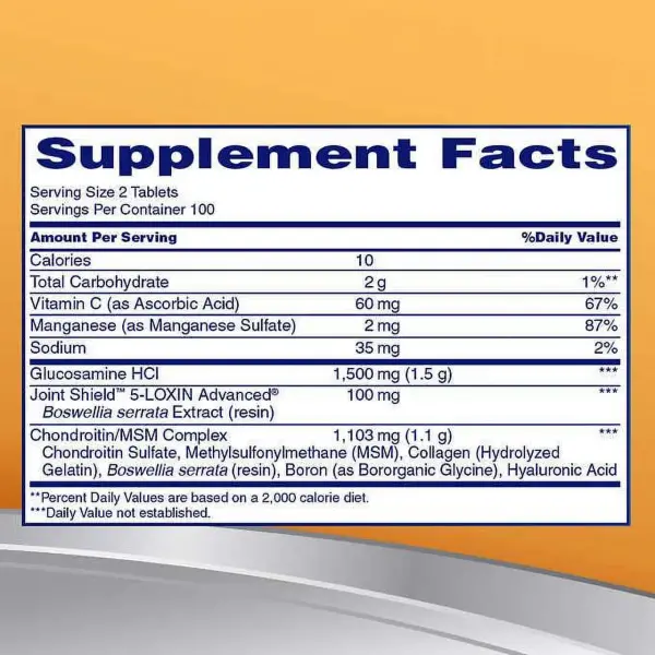 Osteo Bi flex, Glucosamine, joint function