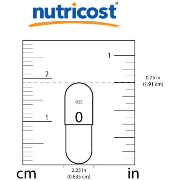 Nutricost, L-Theanine 200mg, Capsule Size