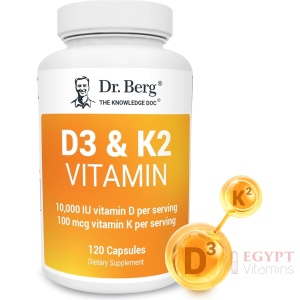 Dr Berg's D3 & K2 120 Capsules