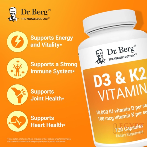 Dr Berg's D3 & K2  120 Capsules - Image 8