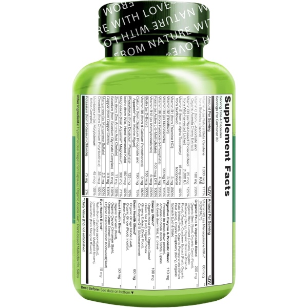 NATURELO Men's Multivitamin | 120 capsules