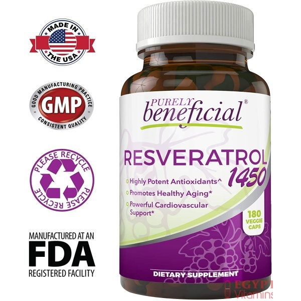 PURELY beneficial, RESVERATROL 1450 mg, Features