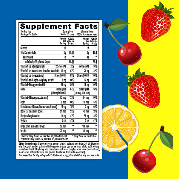 L’il Critters Gummy Vites Children’s Multivitamin, Ingredients