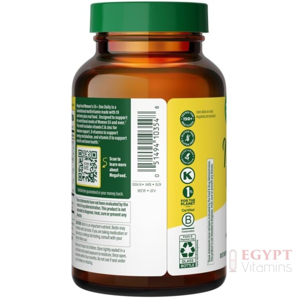 MegaFood Women's 55+ One Daily Multivitamin | 120 Tabs - Image 3