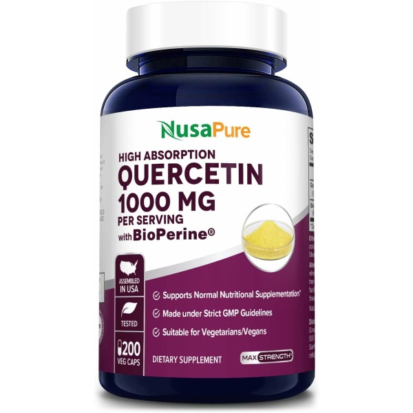 Quercetin provides a range of health benefits due to its antioxidant and anti-inflammatory properties
