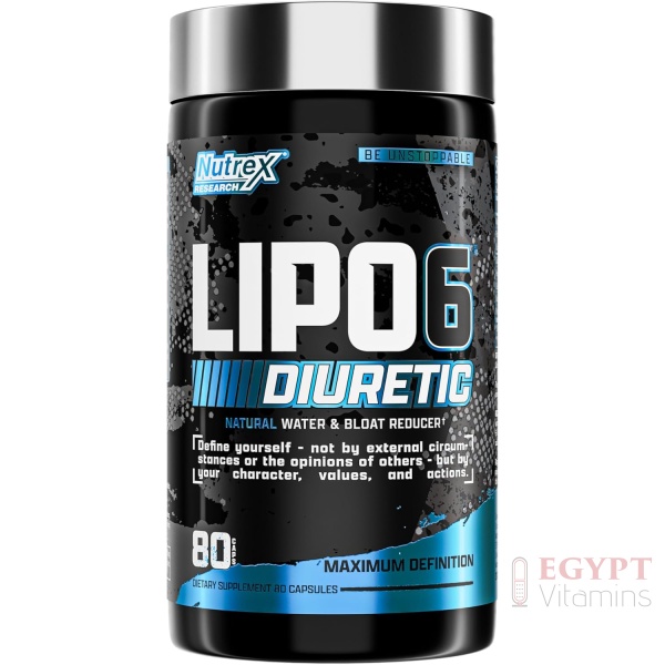Nutrex Lipo-6 Natural Water Retention Pills | 80 Count
