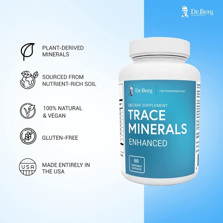 Dr. Berg’s Trace Minerals Enhanced Complex, Features