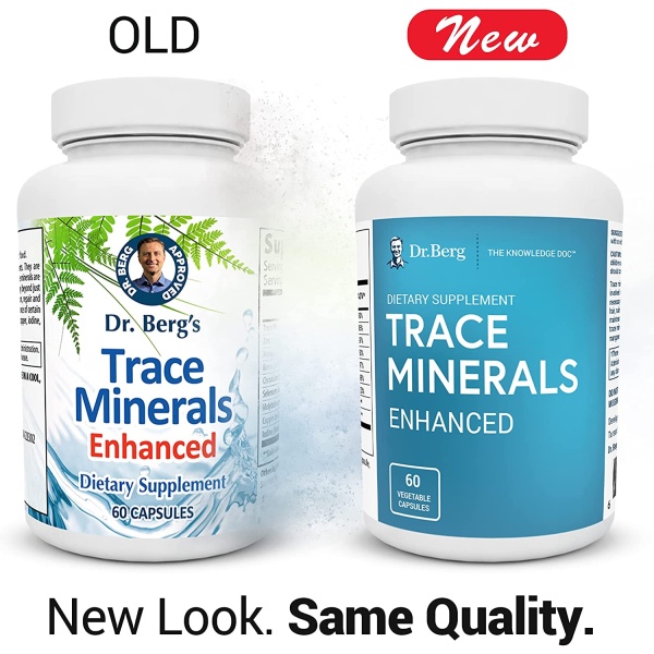 Dr. Berg’s Trace Minerals Enhanced Complex, New Shape