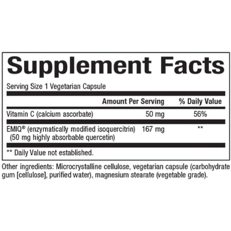 Natural Factors Bioactive Quercetin EMIQ, Ingredients