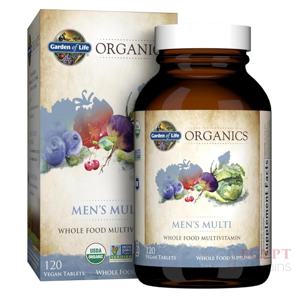 Garden of Life Organic Multivitamin for Men | 120 Vegan Tabs