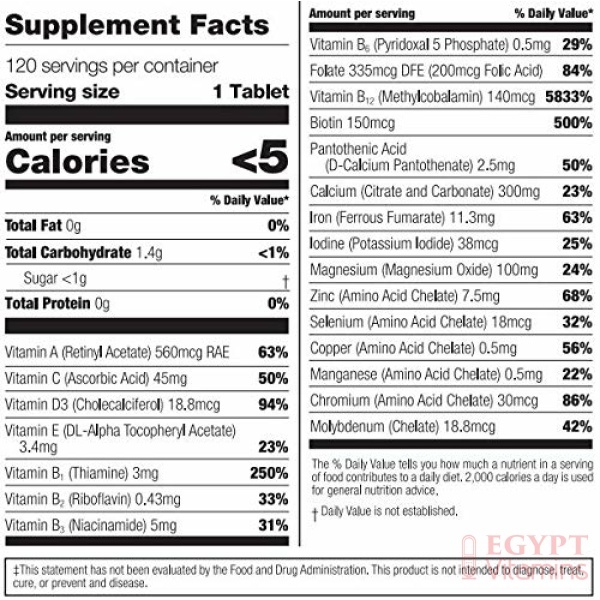 Bariatric Complete Chewable Multivitamin, Ingredients