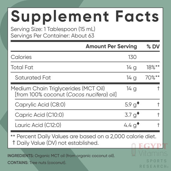 Sports Research Organic MCT Oil | Keto & Paleo Certified | 1 Liter - Image 2