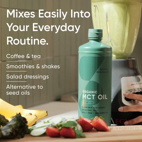 Sports Research Organic MCT Oil | Keto & Paleo Certified | 1 Liter - Image 4