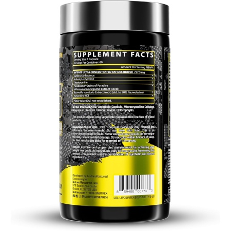 supplements facts of lipo-6