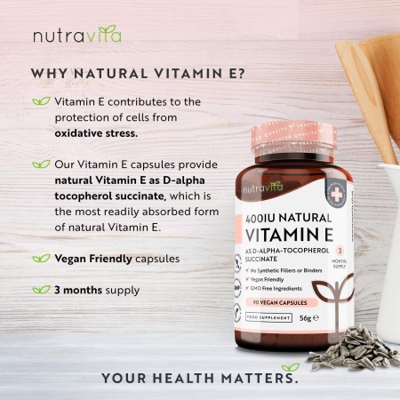 Nutravita, Vitamin E 400 IU, Features