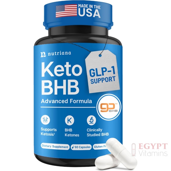 Nutriana | Exogenous Ketones BHB Supplement for Keto Support | 60 capsules