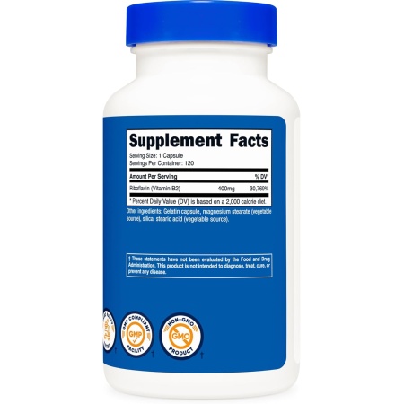 Nutricost, Vitamin B2 400mg, Ingredients