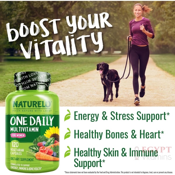 ⁦NATURELO One Daily Multivitamin for Women-120 Capsules⁩ - الصورة ⁦5⁩