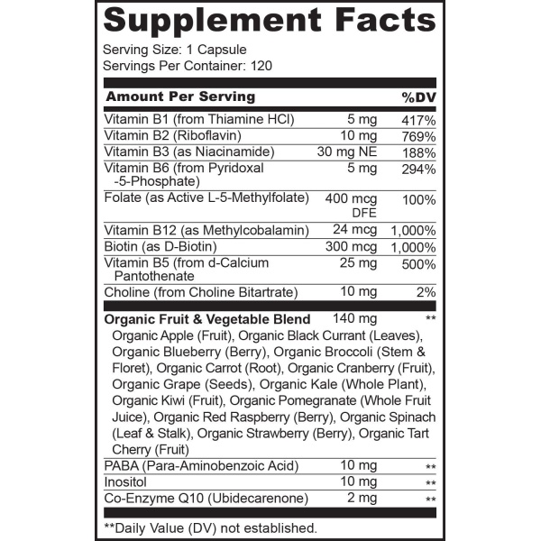 NATURELO, B Complex, Ingredients