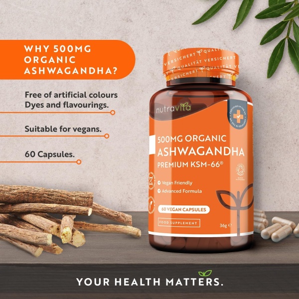 Nutravita, Ashwagandha 500mg, Features