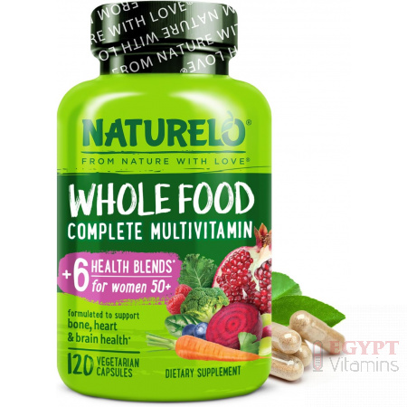 NATURELO Whole Food Multivitamin for Women 50+ | 120 Vegan Capsules