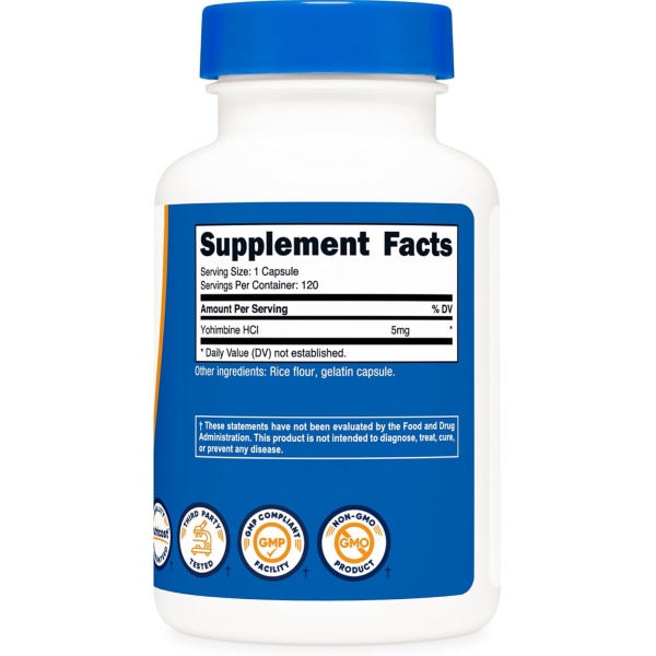 Nutricost, Yohimbine 5mg, Ingredients