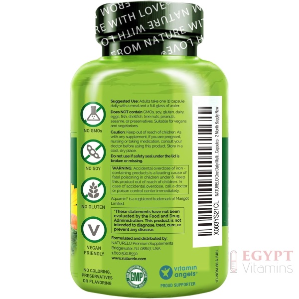 NATURELO One Daily Multivitamin for Women - Energy Support 60 Capsules - Image 3