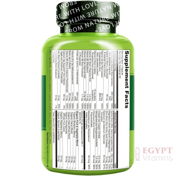 NATURELO One Daily Multivitamin for Women - Energy Support 60 Capsules - Image 4