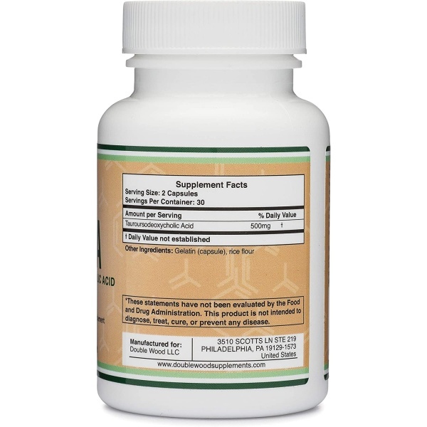 Double Wood TUDCA 500 mg, Ingredients