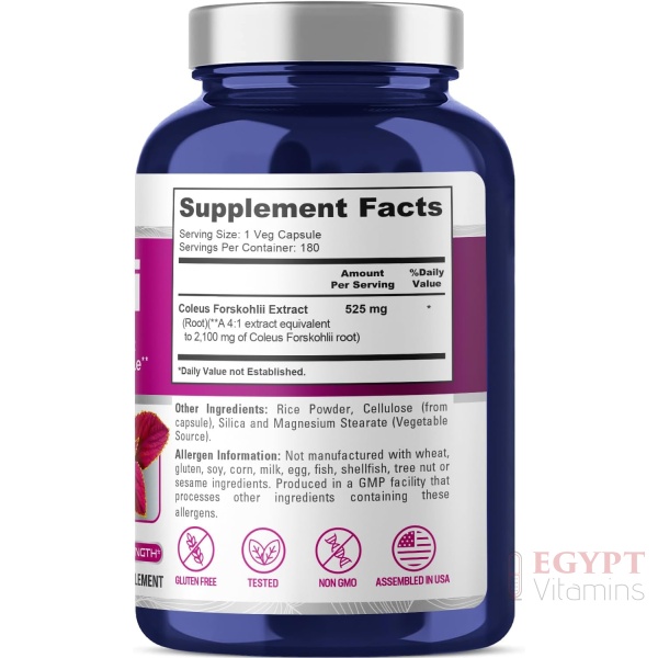 NusaPure Forskolin 2100mg,180 Capsules - Image 2