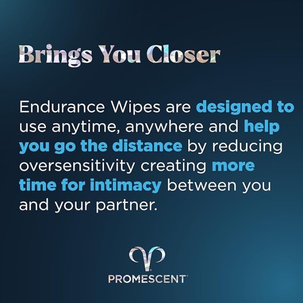 Promescent Delay Wipes Sexual Enhancer for Men to Last Longer in Bed, Extended Climax Control with Benzocaine for Male Genital Desensitizing - Increase Duration, Performance, and Stamina,15 Count