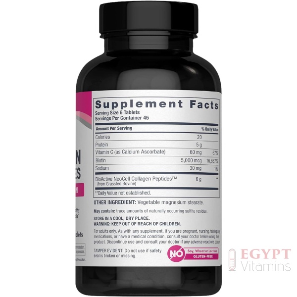 NeoCell Super Collagen Peptides + Vitamin C & Biotin | 270 Tablets - Image 4