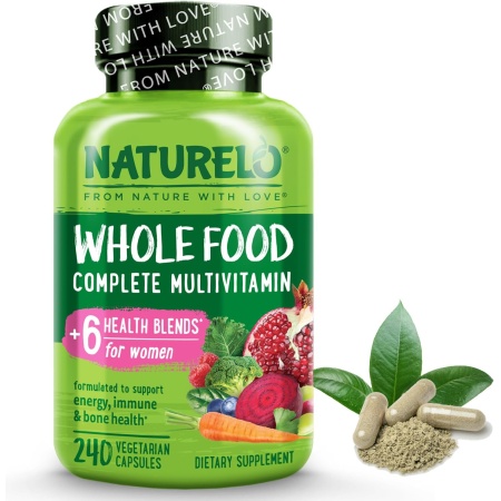 NATURELO Whole Food Multivitamin for Women-240 Capsules