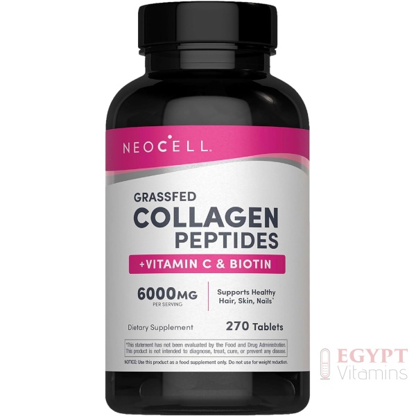 NeoCell Super Collagen Peptides + Vitamin C & Biotin, 270 Tablets