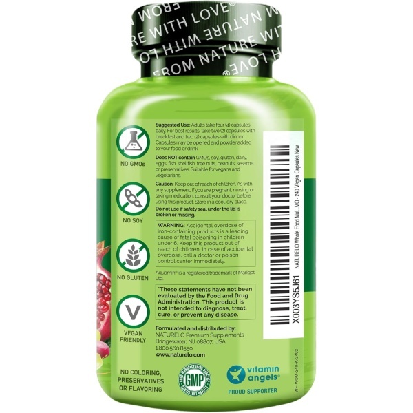 NATURELO, Whole Food Multivitamin for Women, Features