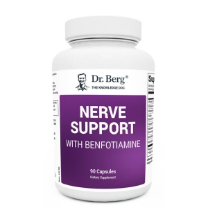 Dr. Berg Nerve Support with Benfotiamine | Nerve Health Formula – 90 Capsules
