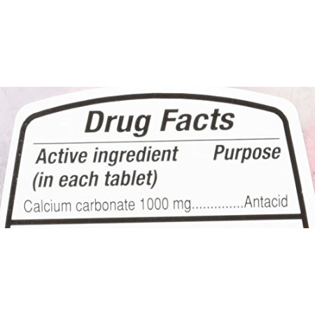 Kirkland Signature Ultra Strength Antacid Calcium Carbonate 1000 MG - Assorted Berry Flavors, 265 Tablets