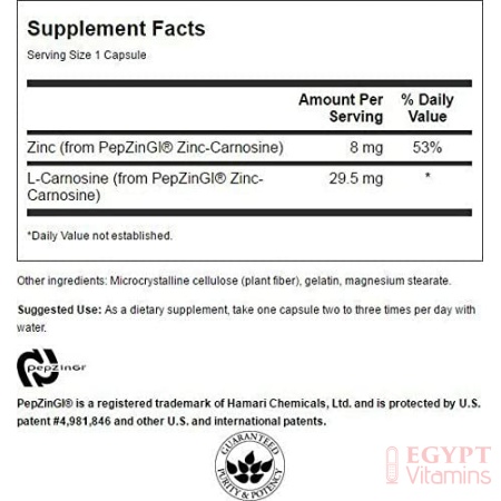 ingredients of zinc carnosine