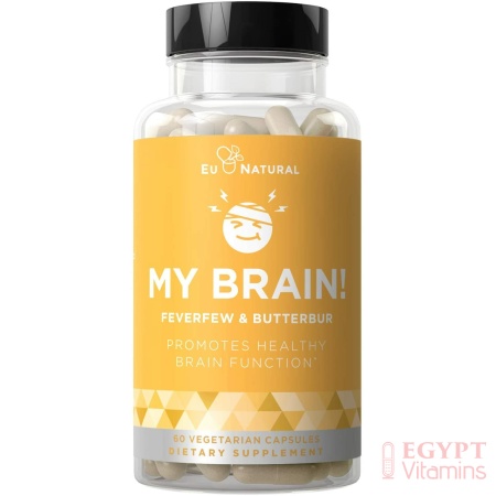 Eu Naturals My Brain Headache Vitamins – 60 Vegetarian Soft Capsules