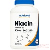 Nutricost Niacin (Vitamin B3) 500mg, 240 Capsulesنياسين فيتامين ب3 500 مجم ، 240 كبسولة