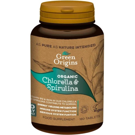 Green Origins ,Organic Chlorella & Spirulina