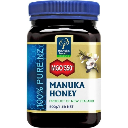 Manuka Health - MGO 550+ Manuka Honey, 100% Pure New Zealand Honey-500 Grams