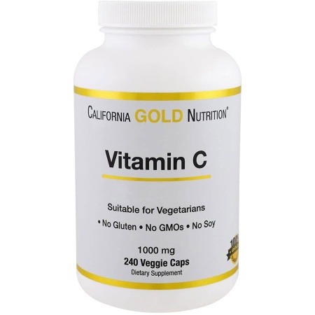 California Gold Nutrition Gold C Vitamin C – 1000mg – 240 Veggie Capsules