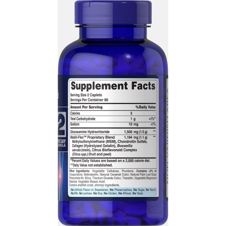 Puritan's Pride Triple Strength Glucosamine, Chondroitin and Msm Joint Soother, 180 Count