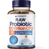 Wholesome Wellness Probiotics 100 Billion CFU -30 Capsulesبروبيوتيك الخام العضوى 100ميار وحدة دولية مع البريبيوتيك و أنزيمات الهضم ، 30 كبسولة