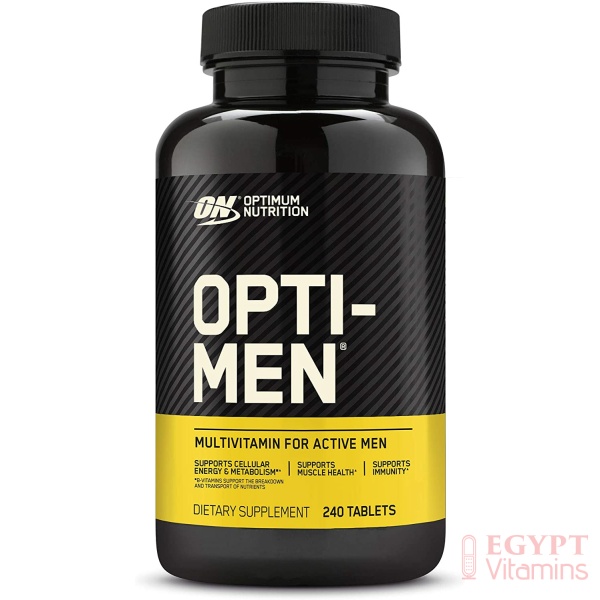 Optimum Nutrition Opti-Men, Vitamin C, Zinc and Vitamin D, E, B12 for Immune Support Men's Daily Multivitamin Supplement, 240 Count