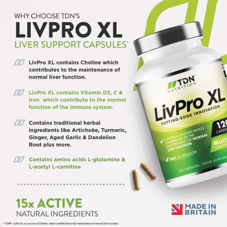 TDN LivPro - Liver Pro Support, 120 Capsules